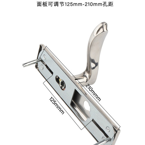 卧室木门大单舌锁体锁舌150mm老式机械门锁具配件5850重门锁全套