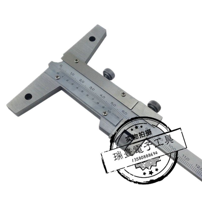 正品日本三丰游标深度尺0-150 200 300MM 深度尺527-101/102/103