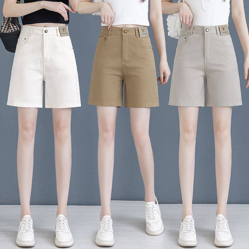 五分短裤女夏季高档水洗软牛仔2025新款宽松小个子高腰休闲直筒裤