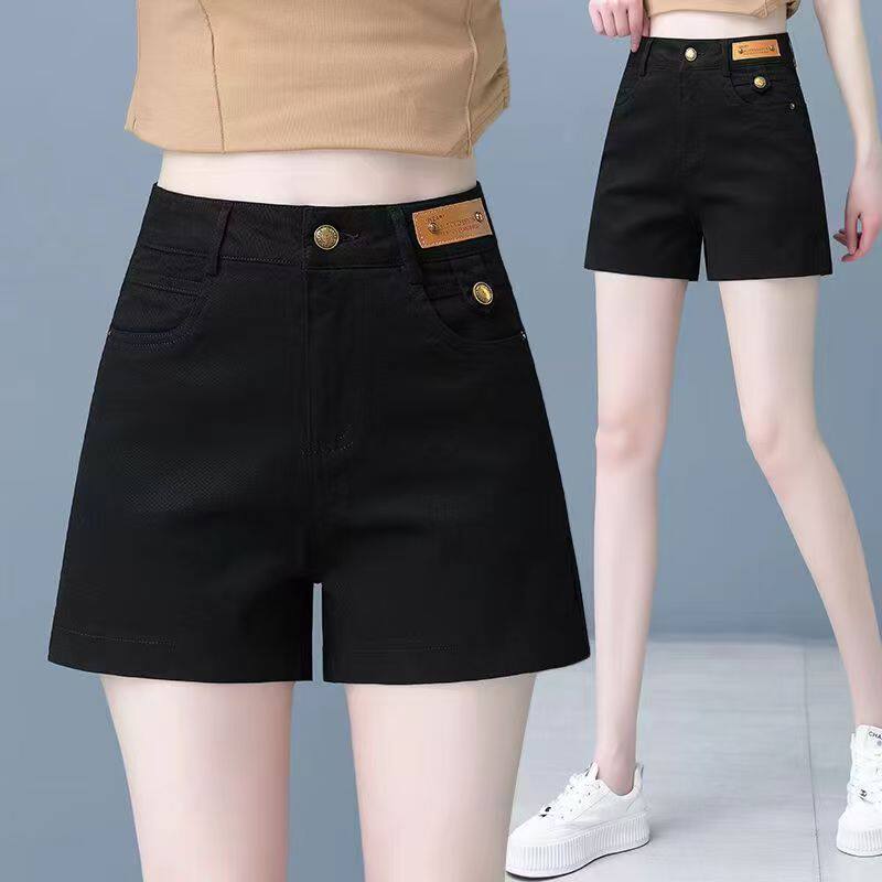 高腰牛仔短裤女夏季2026新款显瘦百搭宽松大码a字阔腿裤外穿热裤