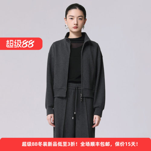 棉质运动户外休闲女装拉链短外套