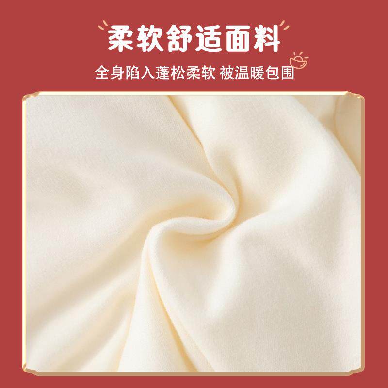婴儿棉服冬天过年服节日套装喜庆宝宝冬装夹棉棉衣加厚保暖连体衣