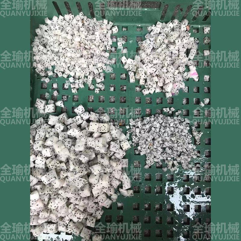 九寨沟柿子三维切丁机油柿切果粒机山柿切块机新鲜柿子分粒丁机器