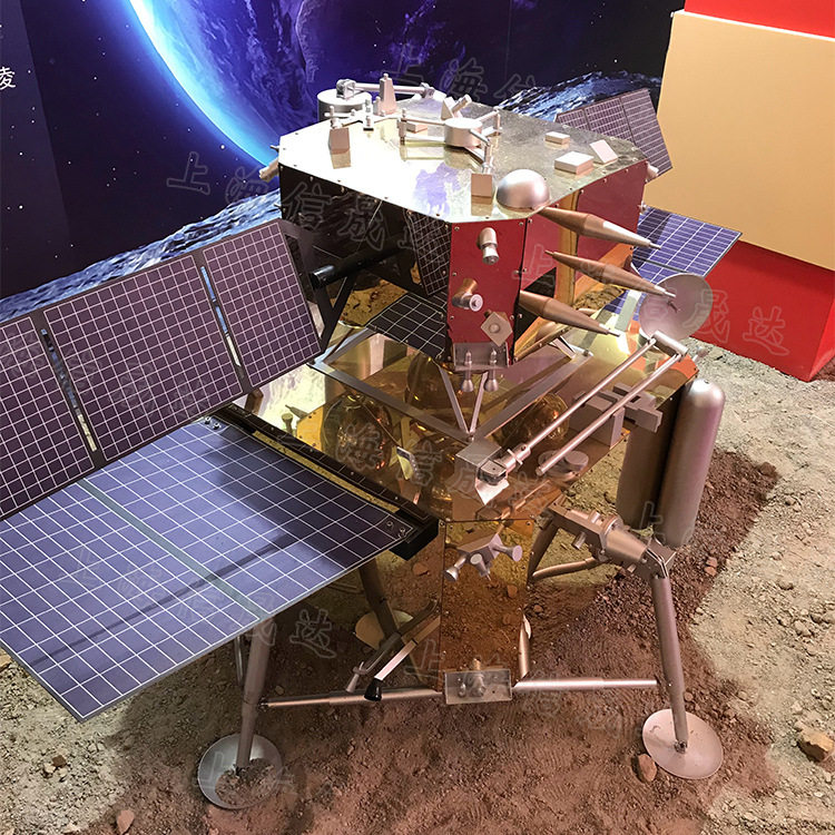 铁艺天问一号航天科普展仿真模型 网红互动体验道具火星探测车图片