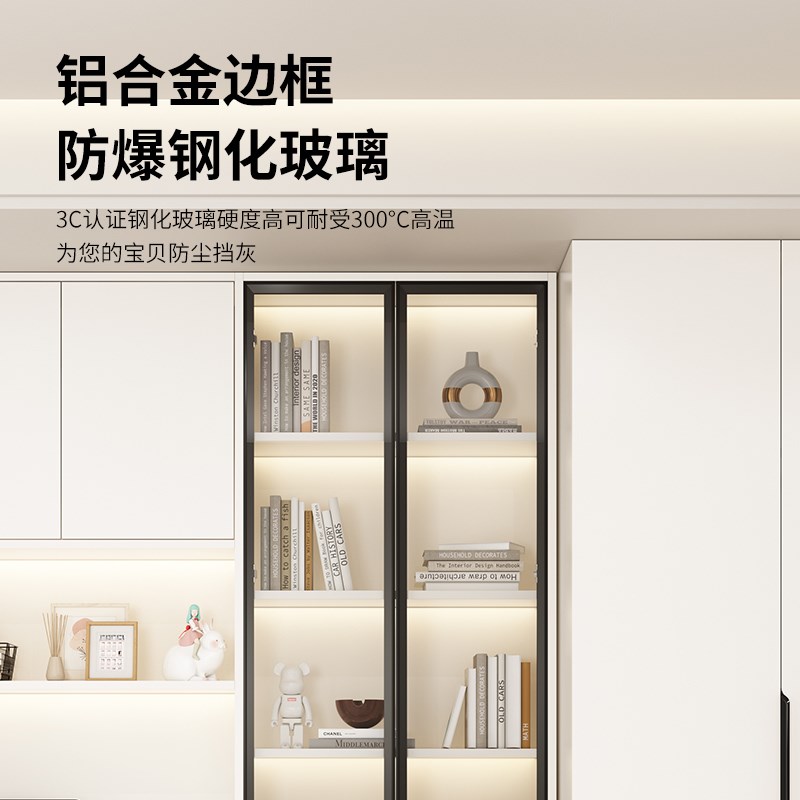 实木书桌书架衣柜一体家用多功能家具卧室电脑桌学习桌带衣柜组合