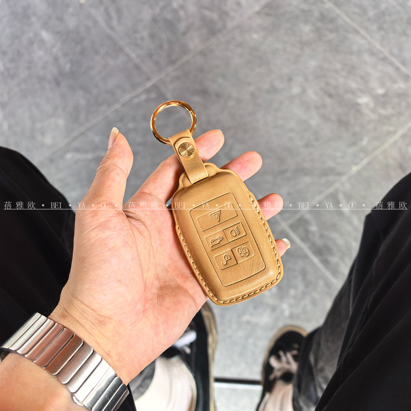 适用路虎钥匙套极光星脉保护壳白揽胜运动版发现4卫士神行5包扣女