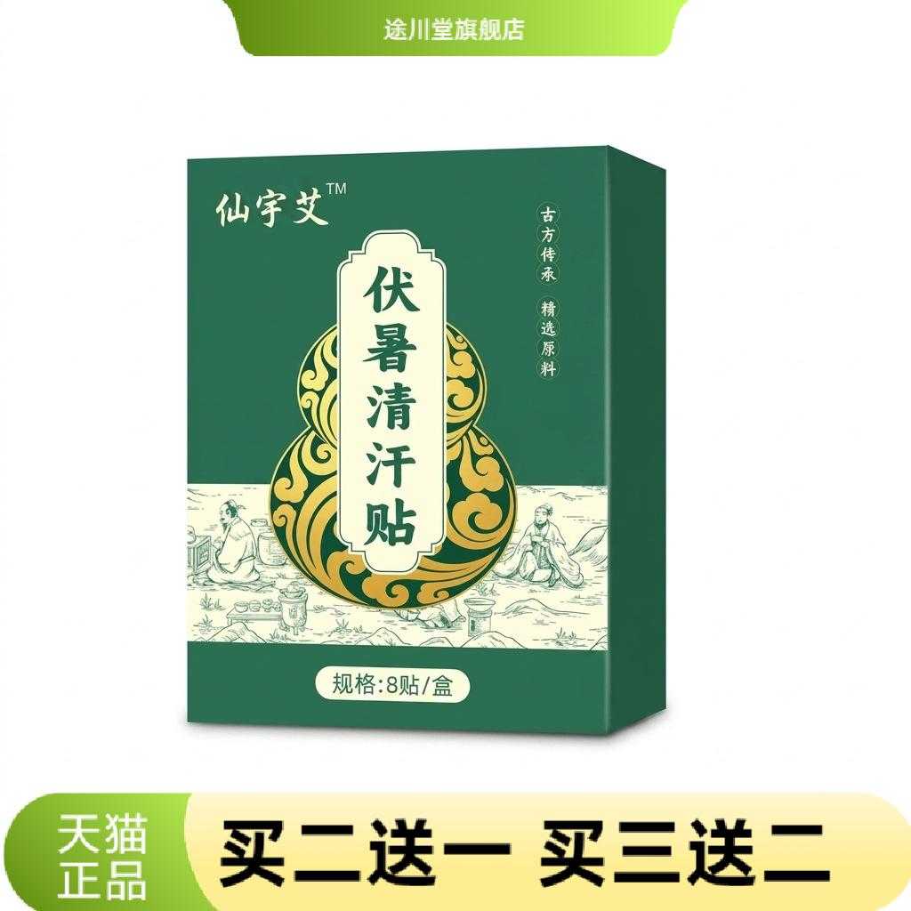 伏暑清汗贴三伏天草本清暑贴