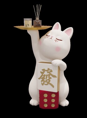 招财猫大型落地创意迎宾摆件新店开业礼物大厅拍照高档店铺收银台