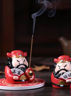 中式钟馗树脂桌面摆件