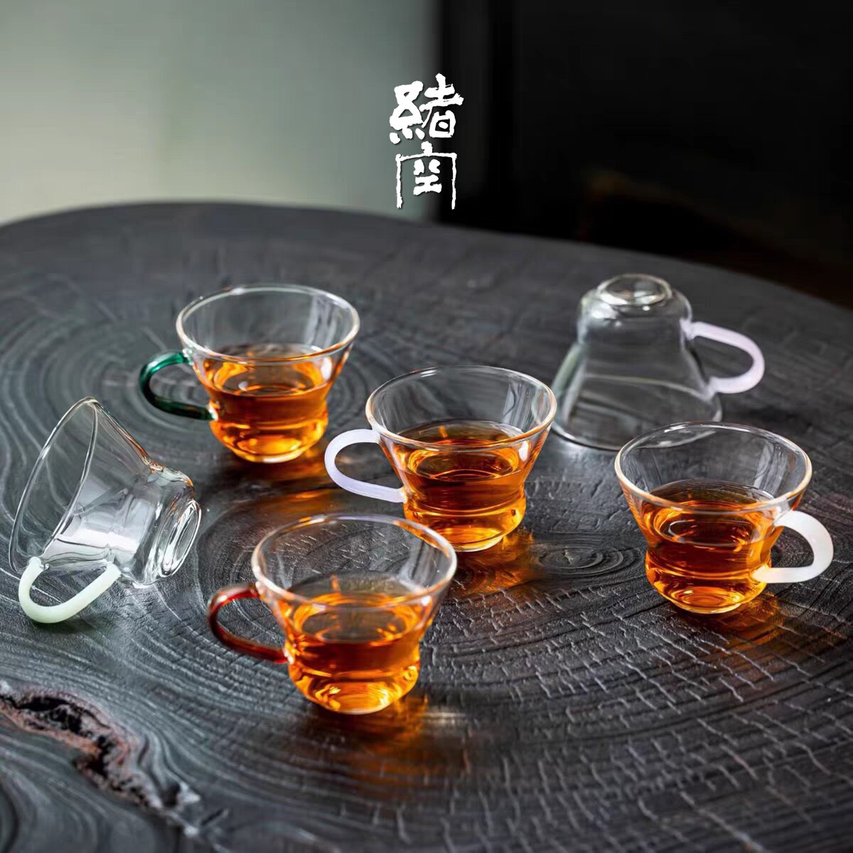 绪空新中式高硼硅耐热承露杯单杯