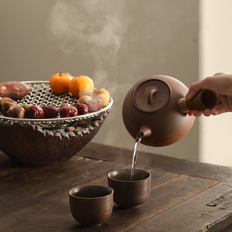 围炉煮茶装备家用室内日式网红套餐中式炉子泡茶炉一套茶壶烤煮茶