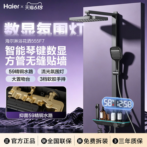 国家补贴智能数显精铜花洒套装
