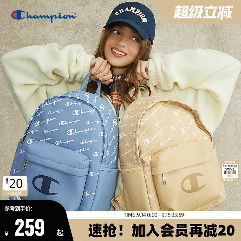 Champion大容量老花双肩包										