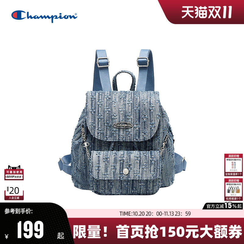 【山姆同款】Champion双肩包小香风校园旅行聚会潮流包包女精致