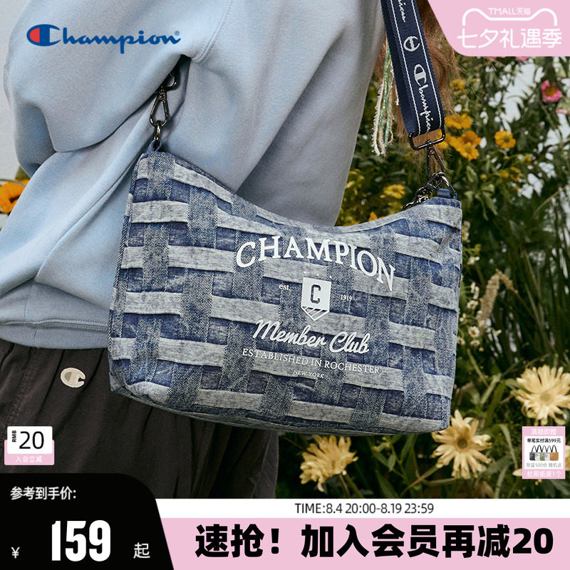 Champion冠军单柄斜挎包新款幸运饼干包女满印腋下包通勤单肩包秋