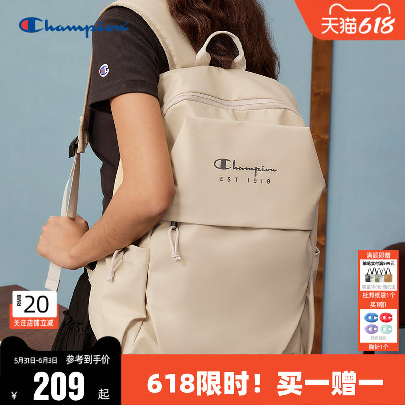 Champion冠军双肩包26新款大容量背包通勤极简电脑包男女同款夏季