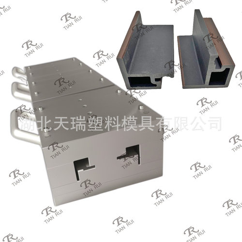 天瑞模具格栅配套模具装饰线条塑木墙面收边条角线WPC挤出模具