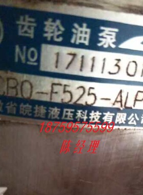 CBO-F525-ALP  安徽皖捷液压科技有限公司 齿轮油泵