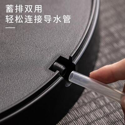 圆形茶功盘夫茶具家JX-2115用排储水茶海日式茶托型盘办公室干盘