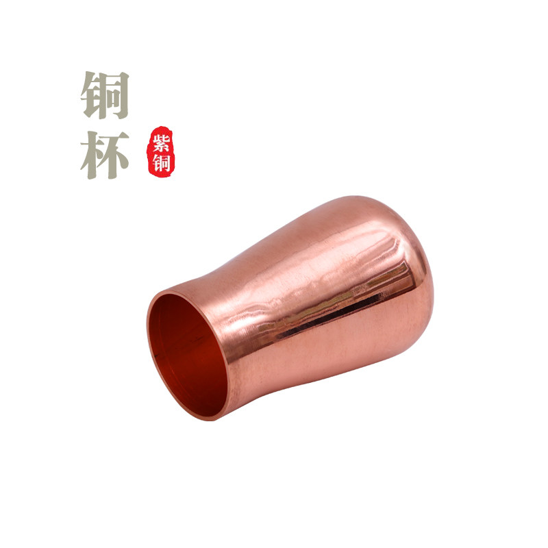 铜杯子纯手工加厚紫铜啤酒杯咖啡机接粉铜杯纯铜水杯冷饮铜杯