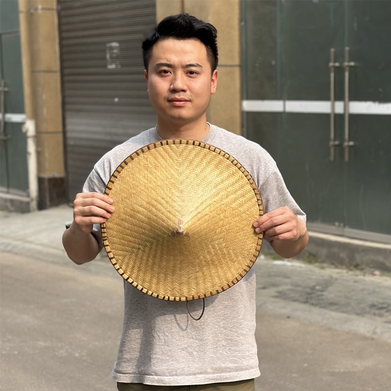 精品竹编斗笠全竹编帽防晒防雨帽遮阳帽舞蹈装饰农活采茶钓鱼帽
