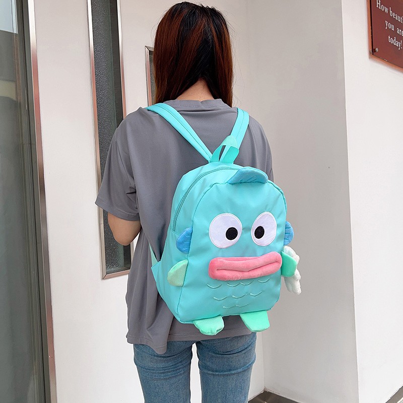 可爱卡通小丑鱼双肩包大容量搞怪丑萌小背包初高中大学生书包女