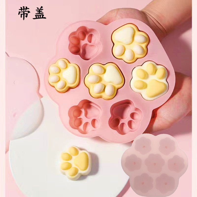 疯狂动物城爪爪冰棍模具6连小兔子布丁硅胶模具立体钵仔糕果冻