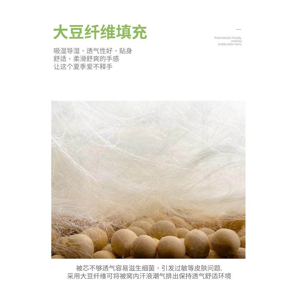 fee薄禾夏洗凉被大I456d豆薄荷驱蚊夏薄被款双人洗空调被可机水夏