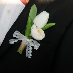 唯美新郎新娘胸花父母伴郎伴娘商务胸花胸襟花手腕花铃兰花