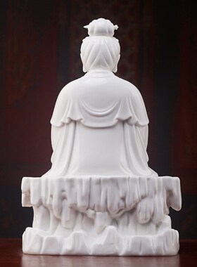 戴玉堂陶瓷泰山奶奶娘娘像碧霞元君佛像供奉神像德化白Y瓷客厅摆