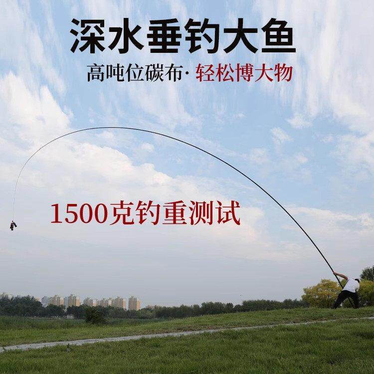 /传统长节炮杆鱼竿超轻硬1ZJ776518/2/022/26米大物打窝超传统19