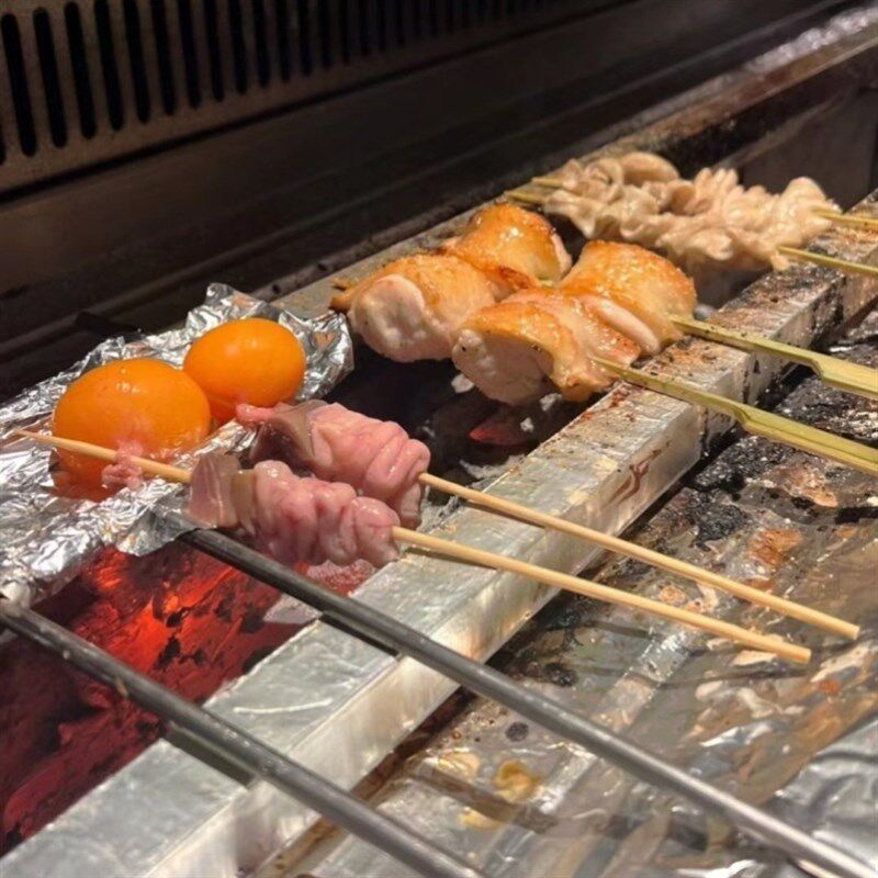 烧鸟提灯架烧鸟炉用烧烤炭烤鸡提灯架子不锈钢日式料理店专用叉子