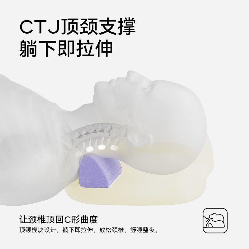金脊健脊美枕 护颈枕记忆棉枕慢回弹深睡枕 知脊mini版出差旅行枕