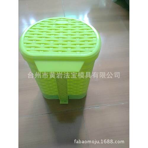 塑料环保垃圾桶模具塑料仿藤垃圾桶模具塑料垃圾桶模具专业定做