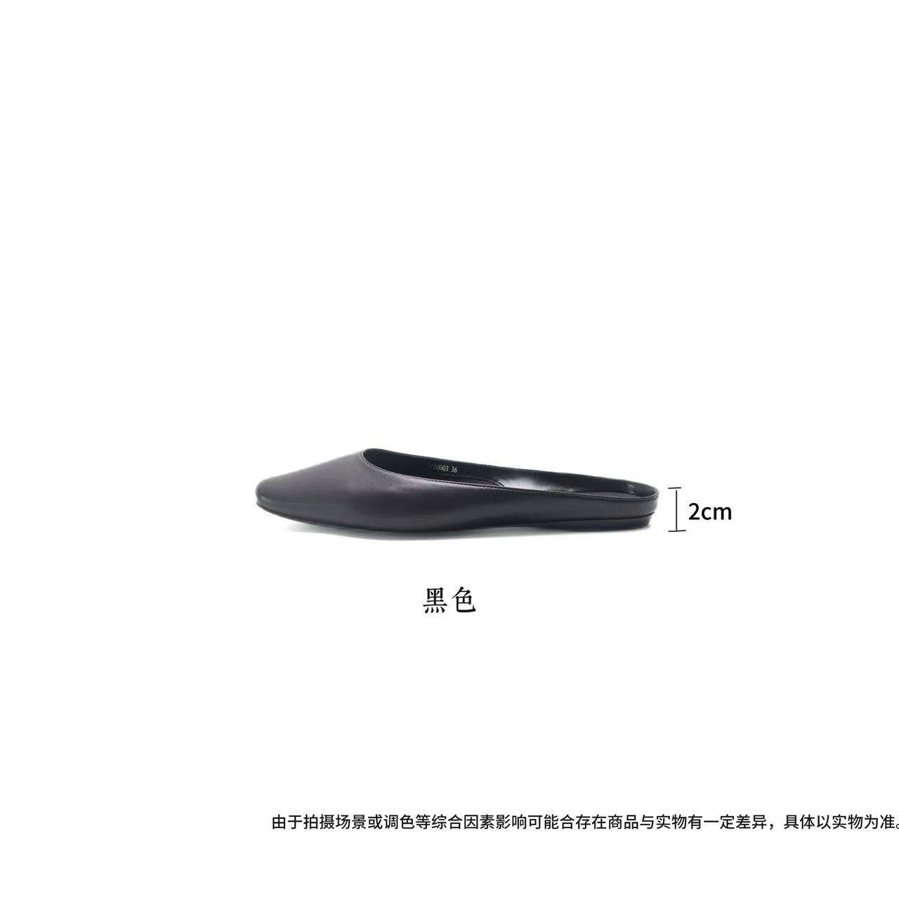 NUBIKK 杨老师复古轻便百搭方头穆勒半托HC00003 - 实物图