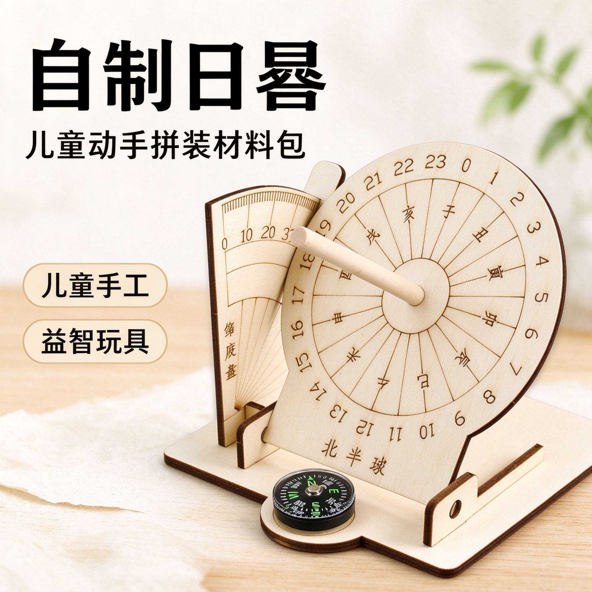 科技手工赤道日晷模型儿童玩具