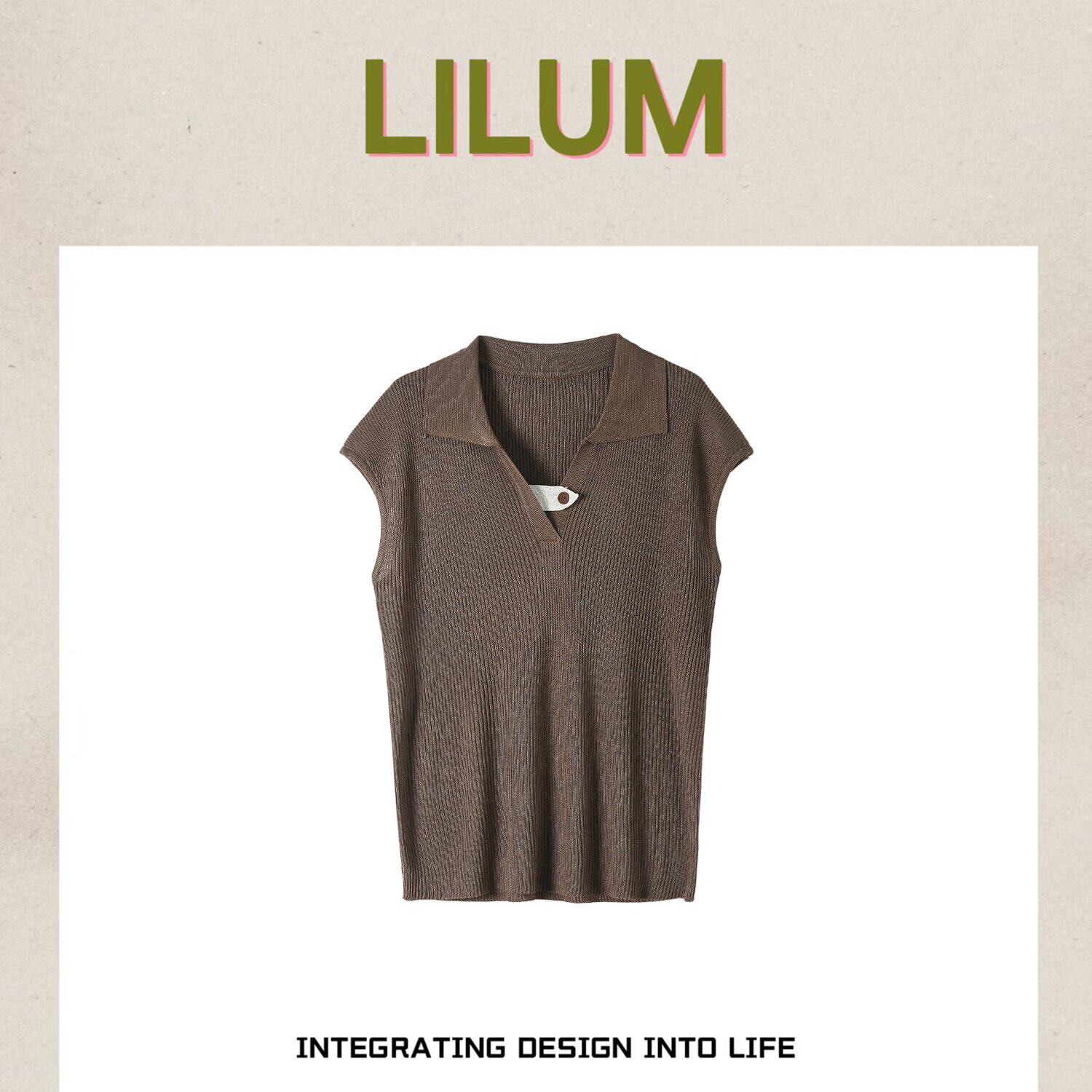 【甜甜专享】LILUM厘白【辞旧短袖】时尚百搭休闲短袖