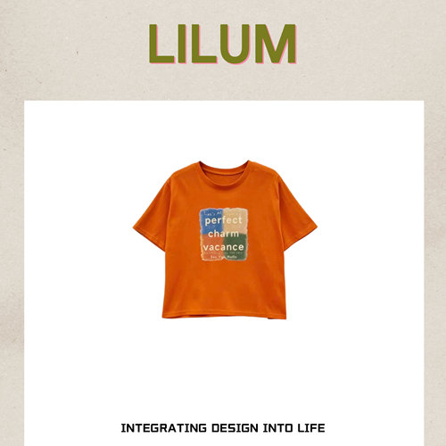 【小田直播间】LILUM厘白【夏沫短袖】时尚百搭休闲短袖