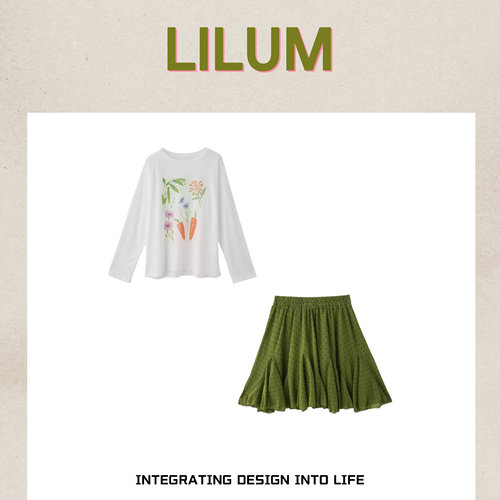 【甜甜专享】LILUM厘白【愁玉套装】时尚百搭休闲套装