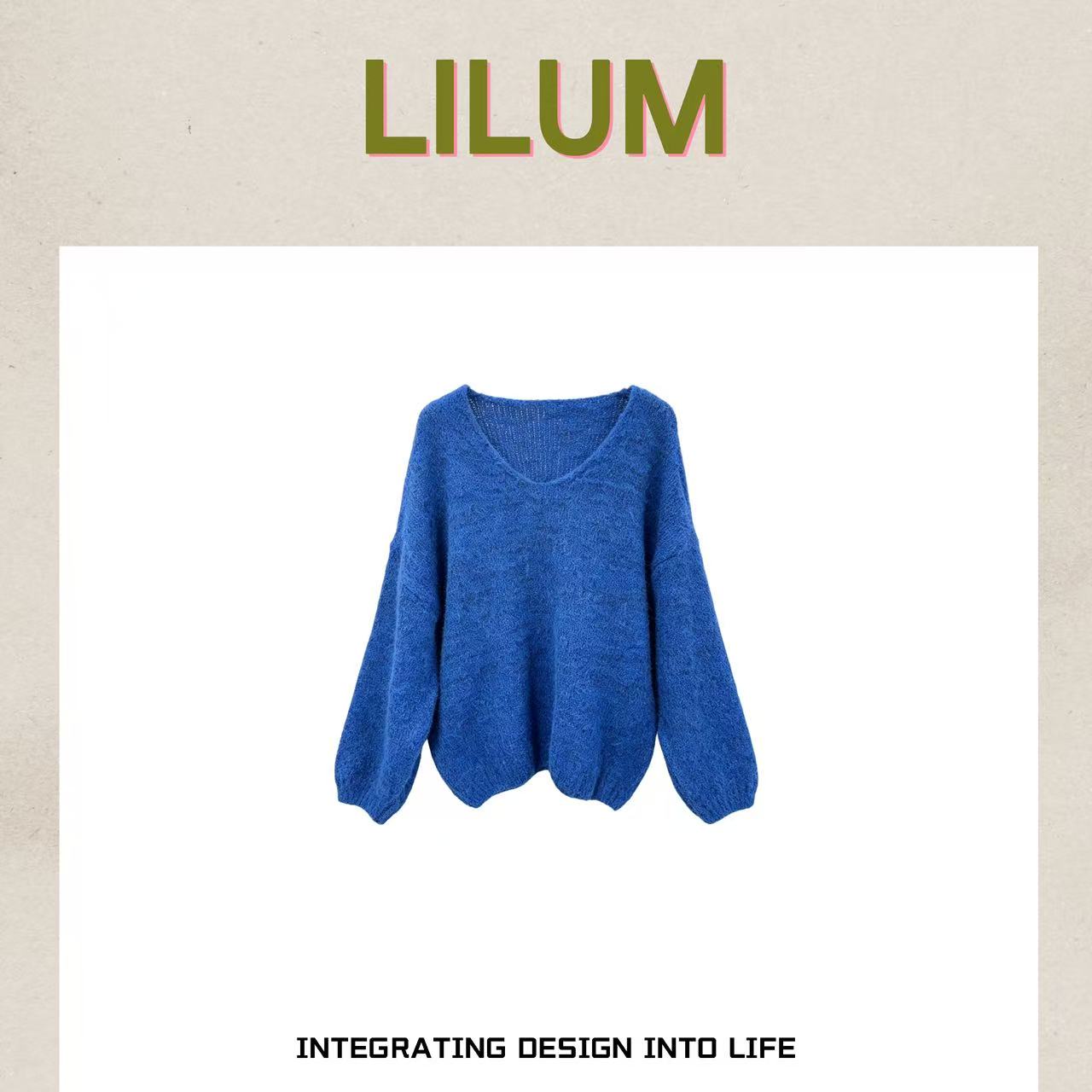 【小田直播间】LILUM厘白【风悦毛衣】时尚百搭休闲毛衣