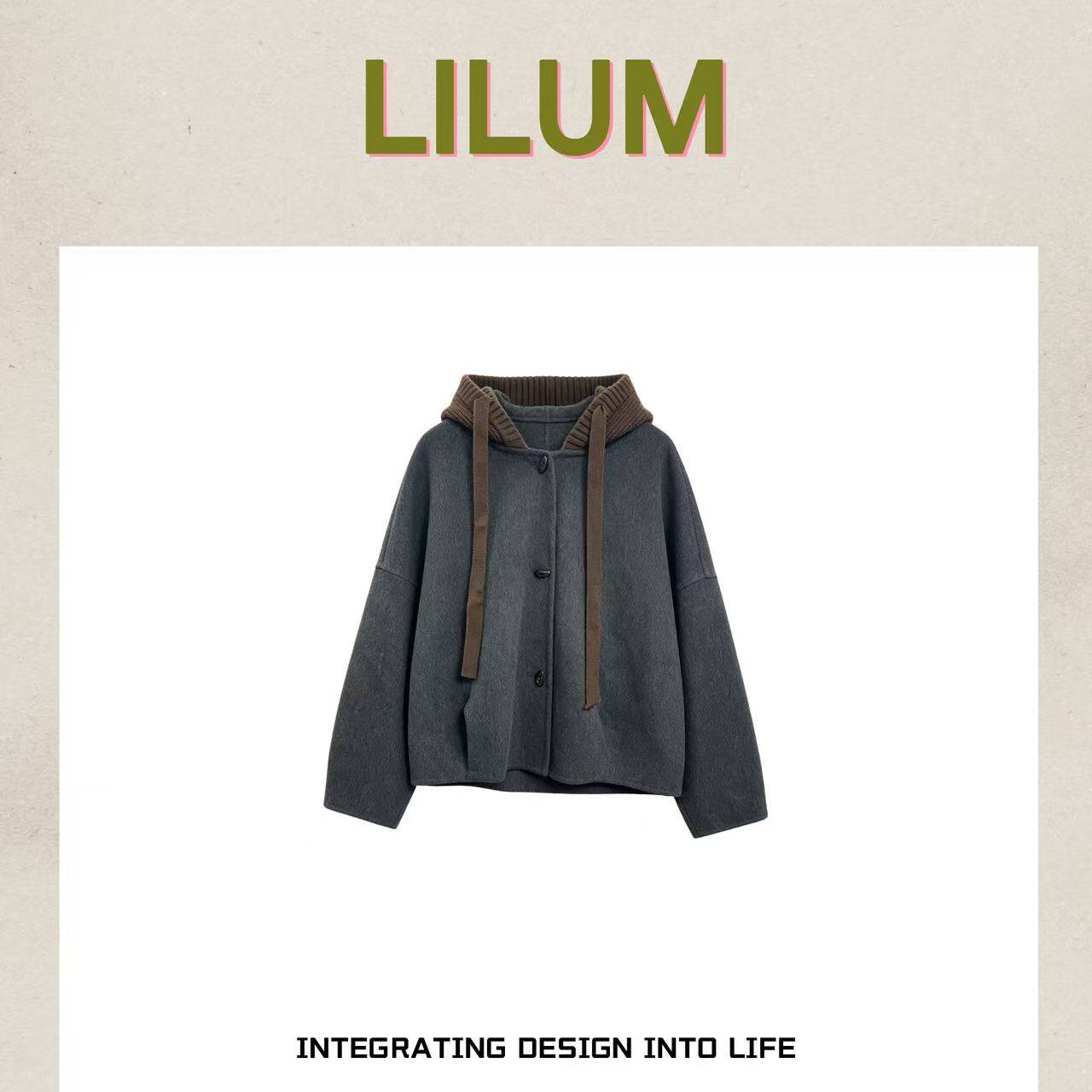 【小田直播间】LILUM厘白【白桦书信】时尚百搭休闲外套