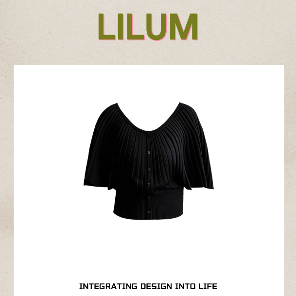 【甜甜专享】LILUM厘白【牧云短袖】时尚百搭休闲短袖