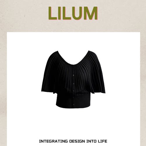 【甜甜专享】LILUM厘白【牧云短袖】时尚百搭休闲短袖