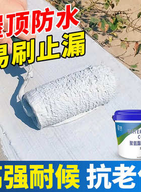 屋顶防水补漏涂料卷材楼顶房顶堵漏王平房裂缝漏水防漏胶液体材料