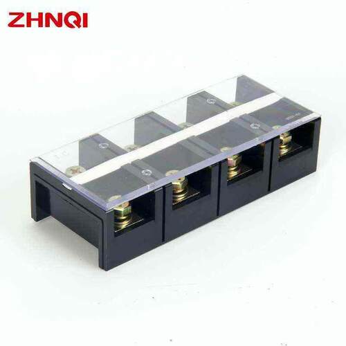 现货TC-6004组合式导轨接线端子台600A大电流4位端子排连接器4节