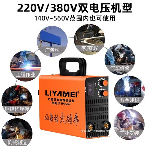 力雅镁电焊机220V家用380V工业级便携式250迷你全铜小型315双电压