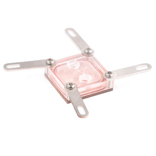 水冷头40*40 40*80 u吸热液冷模具水冷CPU半导体制冷片散热器 紫