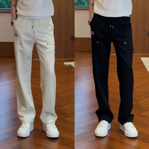 BLANDOO“重工设计”微宽松直筒剪裁街头风休闲直筒裤8BD82601