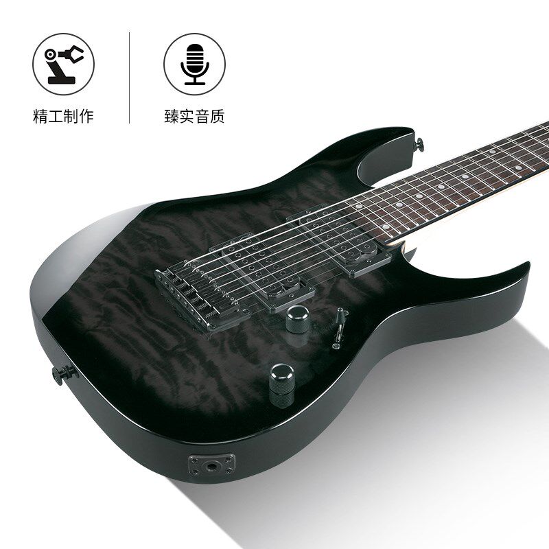 Ibanez爱宾斯依班娜GRG7221QA国产7弦24品固定琴桥初学入门电吉他