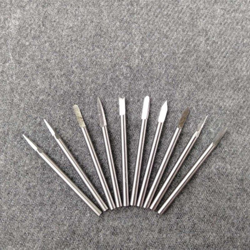 含钴白钢宝剑刀204牙机橄榄核雕刻刀木头滴血莲花微雕钻头工具